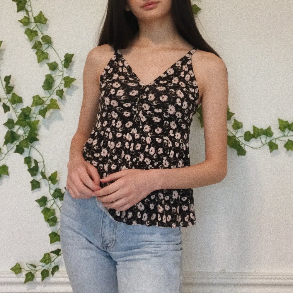 American Eagle Tank Top, Floral, XS
